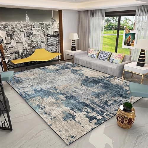 Tapis de chambre à coucher moderne tapis géométrique clair 100x200cm - 2