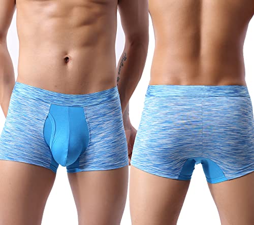 YuKaiChen Men's Pouch Underwear Trunks Performance Bulge Enhancing Boxer Briefs Short-leg3