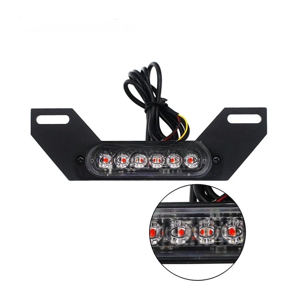 Fanale Posteriore Freno Luce di stop ausiliaria per targa a LED B6 per motocicletta, luce posteriore