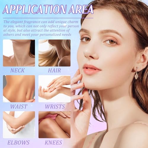 Pack of 2 Women's Perfume Body Spray, 48 ml with Hooks, Women's Fragrances, Long-Lasting Body and Hair, Fruity Fragrances, Women's Perfume Body Spray, Mini Perfume Spray for Travel, Holiday, Gift for