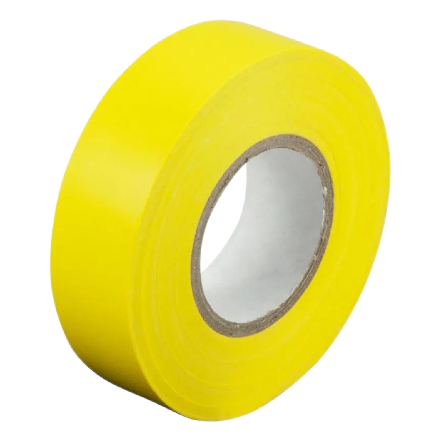 Taskar Premium Electrical Insulation Tape PVC Flame Retardant 19mm x 20m (20, Yellow)