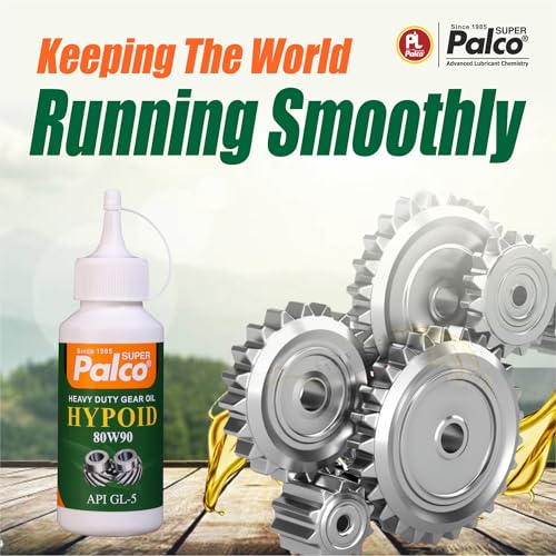 Image of PALCO 80W90 Heavy Duty Hypoid Gear Oil 120ml (Pack of 4) Premium API GL-5 Lubricant for Differential Rear Axles Gear Boxes Bike Motorcycle & Off-Highway Equipment Ensuring Smooth & Efficient Operation