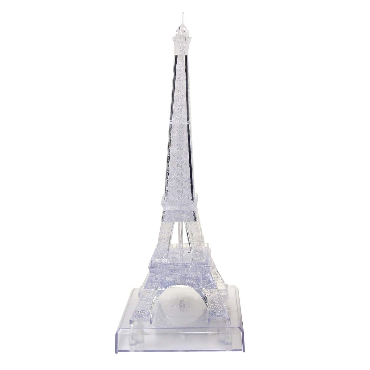Jenilily 3D Transparent Eiffel Tower Crystal Jigsaw Puzzle Toy Gift for Kids Adults Gadget Blocks Building Educational