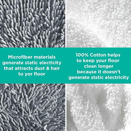VanDuck 100% Cotton Terry Cloth Mop Pads 15x8 Inch 6-Pack