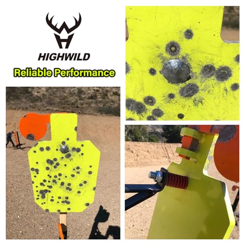 Image of Highwild AR500 Steel Hostage Reactive IDPA Shooting Target 3 /8 inch Thick Armored Steel Torso Targets - Neon Color