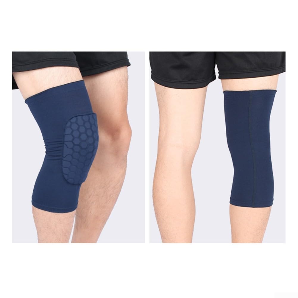 1 rodillera de baloncesto para fitness, transpirable, anticolisión, tiras antideslizantes de silicona (M negro)