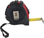 Left-Handed Tape Measure with Rubber Guard 25'