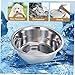 Yardwe Elevated Dog Bowl Stand Stainless Steel Raised Slow Feeder for Puppies