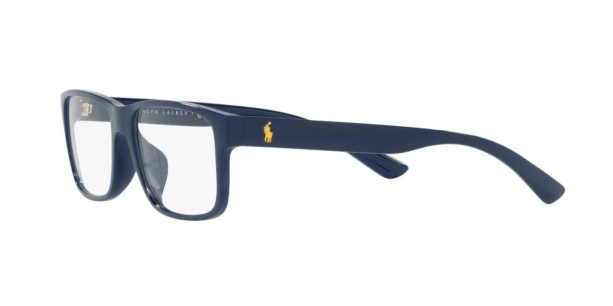 POLO RALPH LAUREN Ph2237u Herren Brillenrahmen mit universeller Passform, rund, für verschreibungspflichtige Brillen, Glänzende marineblaue Demo-Linse, 55 mm