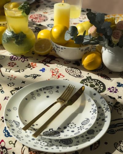Nappe en polyester Qimerioni infroissable multicolore de 55x55 cm - 4