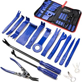 19Pcs Trim Removal Tool,Car Panel Door Audio Trim Removal Tool Kit, Auto Clip Pliers Fastener Remover Pry Tool Set with Storage Bag