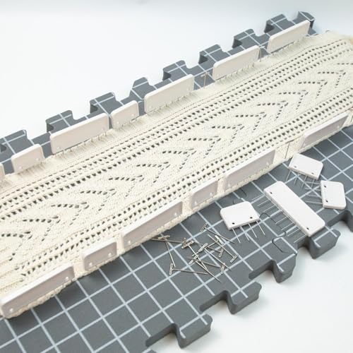 Kit de blocage pour tricot pour redresser les bords de vos pulls et écharpes - 4
