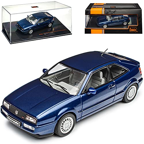 alles-meine.de GmbH Volkwagen Corrado G60 Coupe Blau Metallic 1988-1995 1/43 Ixo Modell Auto mit individiuellem Wunschkennzeichen