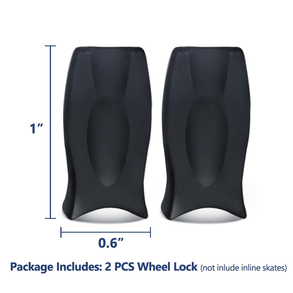 Beginner Inline Skates Wheel Lock - Boys and Girls Adjustable Roller Shoes Portable Training Accessories for Adding Stability, 2 PCS