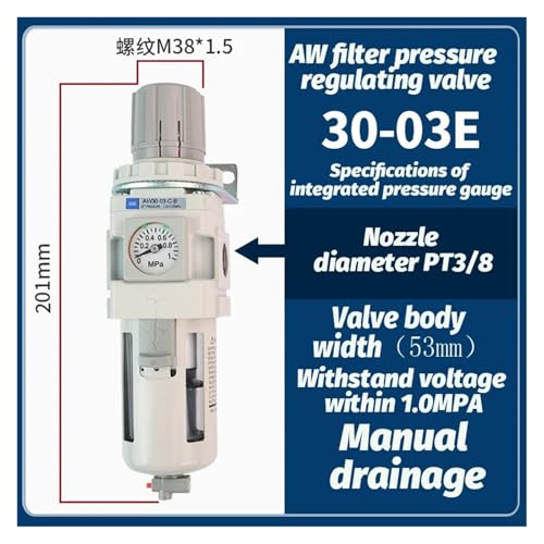 Vanne réduction pression AW30-03E pour éliminer l'eau du compresseur air - 2