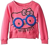 Hello Kitty Girls' HK Pink Multi Color Sweatshirt