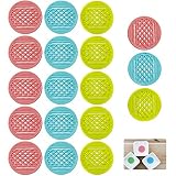 💕Tamaño y detalles del conjunto: El cojín de celosía para macetas tiene 4,5 cm de diámetro y 0,25 cm de grosor. Adecuado para la mayoría de macetas. El conjunto contiene 18 cuadrículas, incluidas 6 cuadrículas azules, 6 cuadrículas rosas y 6 cuadrículas verdes. Suficiente para satisfacer sus necesidades de diferentes macetas o bonsáis.
