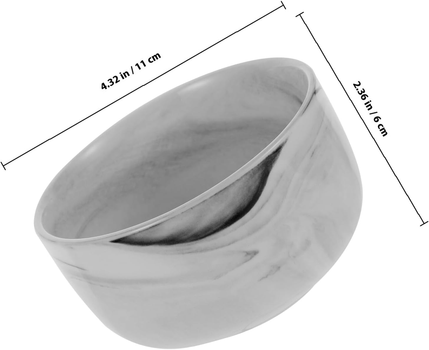 Porcelain Shaving Soap Bubbles Bowl Marble Pattern Small Men’s Shave Bowl Natural Soap Container for Bathroom Shaving Accessories