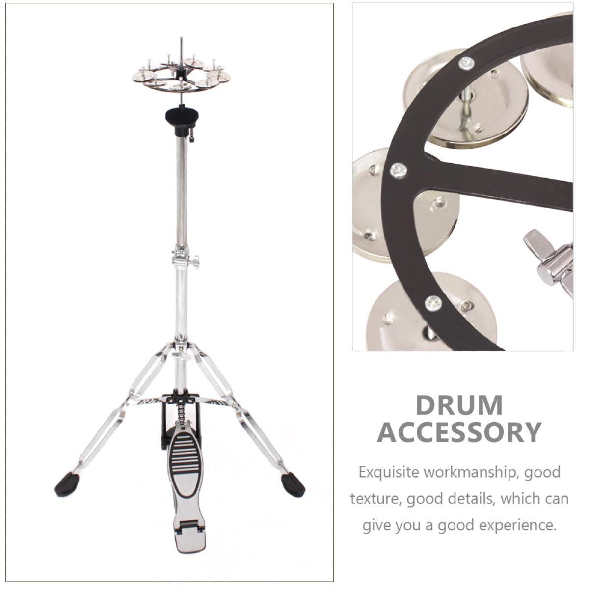 Toyvian Cloche de Cymbale en Cuivre Solide Accessoire pour Batterie Compacte Remplacement pour Joueurs Professionnels