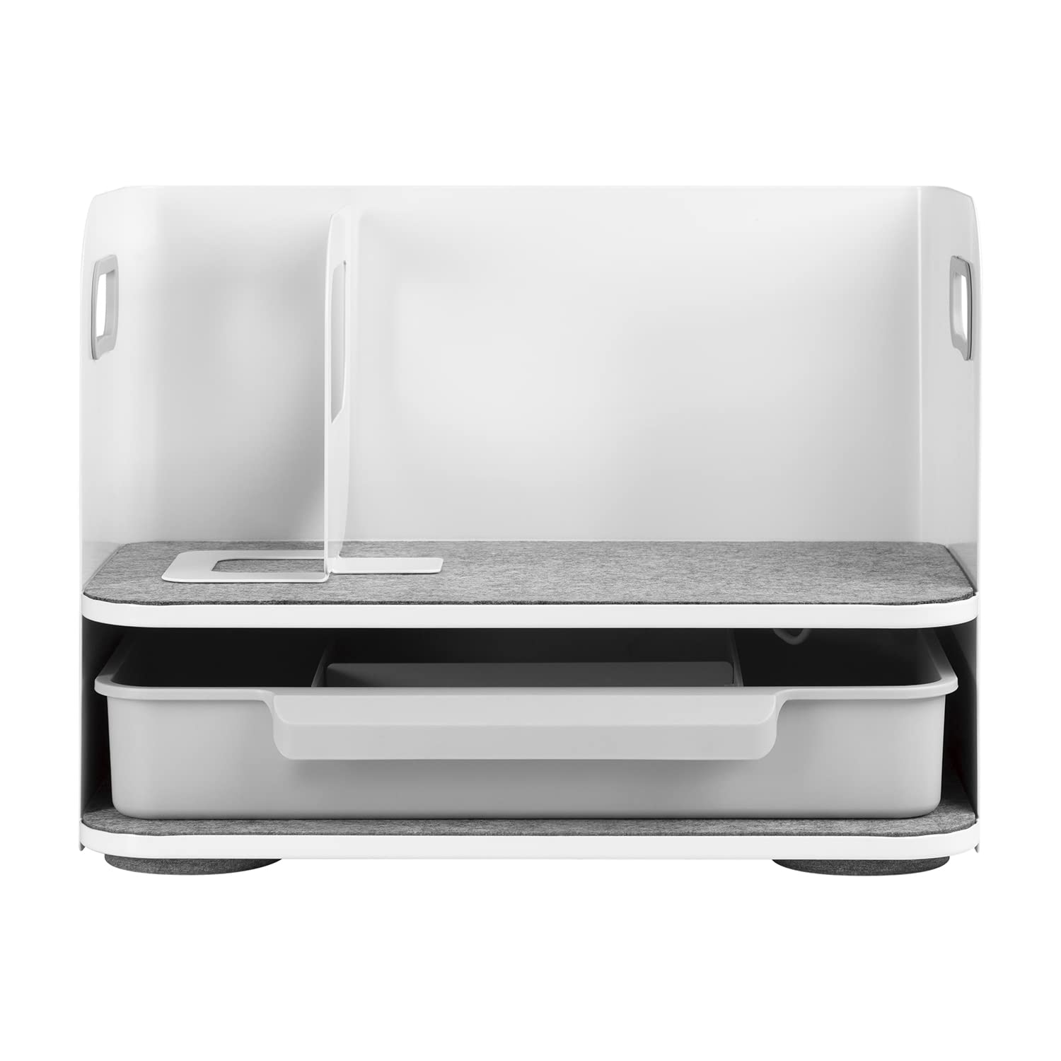 Organizer da scrivania con cassetto + organizer da tavolo salvaspazio per accessori, ideale per l'ufficio e la casa