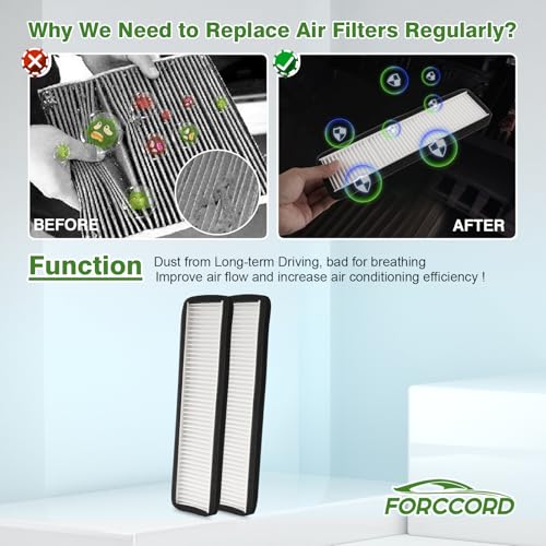 Image of External Cabin Air Filter 2-PACK Fit for Tesla Model 3 2020 2019 2018 2017