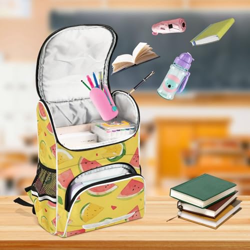 Mochila de viaje con estampado de sandía ideal para excursiones escolares y campamentos 6