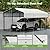 Real Relax 10x15FT Heavy Duty Metal Carport, Outdoor Carport Canopy with Galvanized Steel Roof and Reinforced Base for All-Weather, Garage Shelter Shade for Trucks, Boats, Party, Cream White