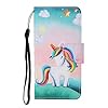 TYWZ Lederen Wallet Case voor Samsung Galaxy A71, Flip Cover met Patroon Kichstand Kaarthouder Slot Bookstyle Beschermende Bumper voor Meisjes Jongens Heren-Paard