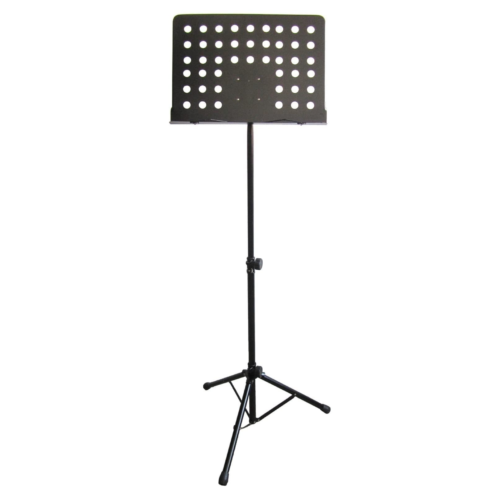 Atril, Atril de partituras plegable de altura ajustable, color negro, 105-150 cm