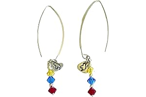 Zarcillos pequeños para mujeres venezolanas con mapa del país hechos a mano...