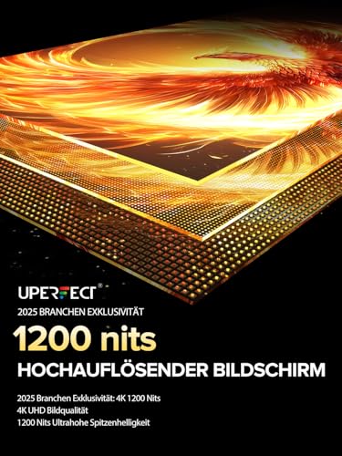 UPERFECT Portable Monitor 4K 16" 1200 Nits, 145% sRGB Laptop Monitor – Ansicht 2