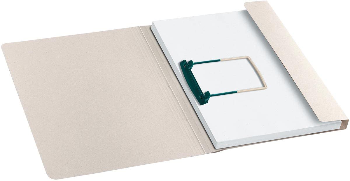 Made by Jalema 3804111- Pack of 10 Ecological Folders for Binding with Clipex Fastener Clip|File A4 Large Capacity, 226 g/m²| Tree-Free Secolor| 310 x 250 mm| Natural Beige