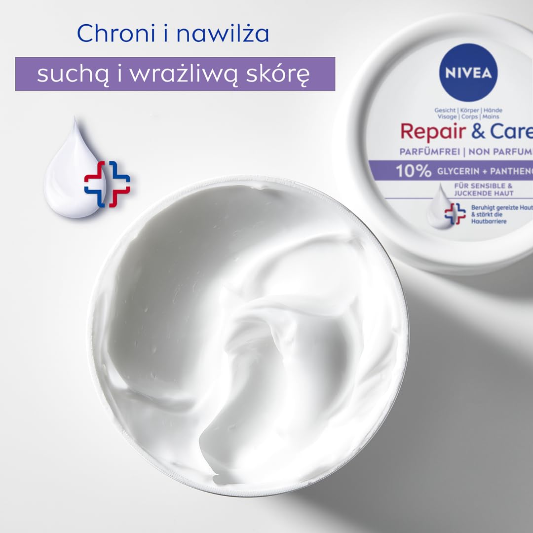 NIVEA Repair & Care Sensitive krem multifunkcyjny nawilżająco-ochronny 400 ml