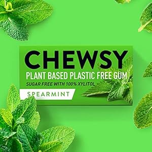 Chewsy Spearmint | Natuurlijke en plasticvrije kauwgom | Suikervrij en aspartaamvrij | 100% Xylitol en tandvriendelijk…