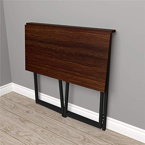 Image of JGS Sheesham Wood and Iron Study Table for Living Room (Brown & Black Finish)
