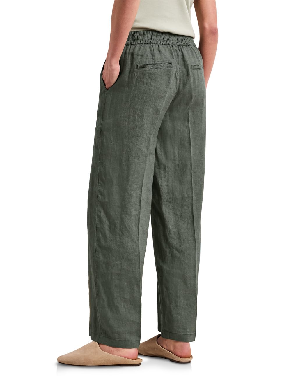 Street One - 3716896, Pantaloni in Lino con Bottoni Donna