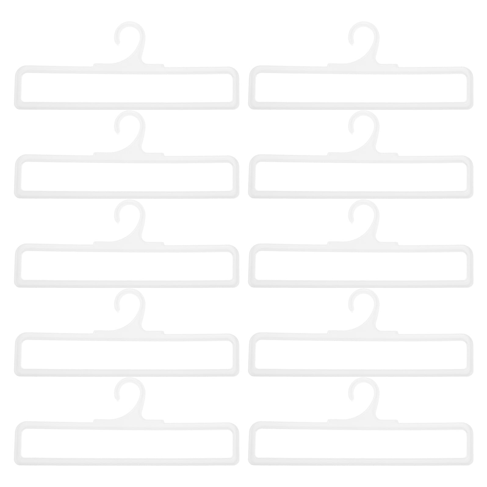 Amosfun 10pcs Plastic Blanket and Bath Towel Display Rack Organizer Hangers for Retail Store Washroom Bathroom Towel Presentation