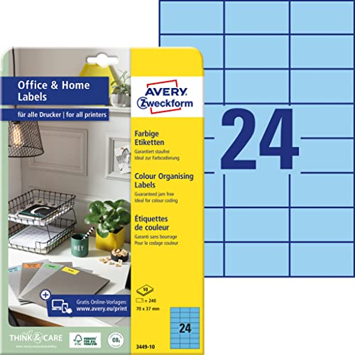 Avery Zweckform LR3666-10 Recycling-etiketter (650 adresseetiketter, 38 x 21,2 mm på DIN A4, 100% återvunnet gammalt papper, tryckta, självhäftande klistermärken) 10 ark, naturlig vit