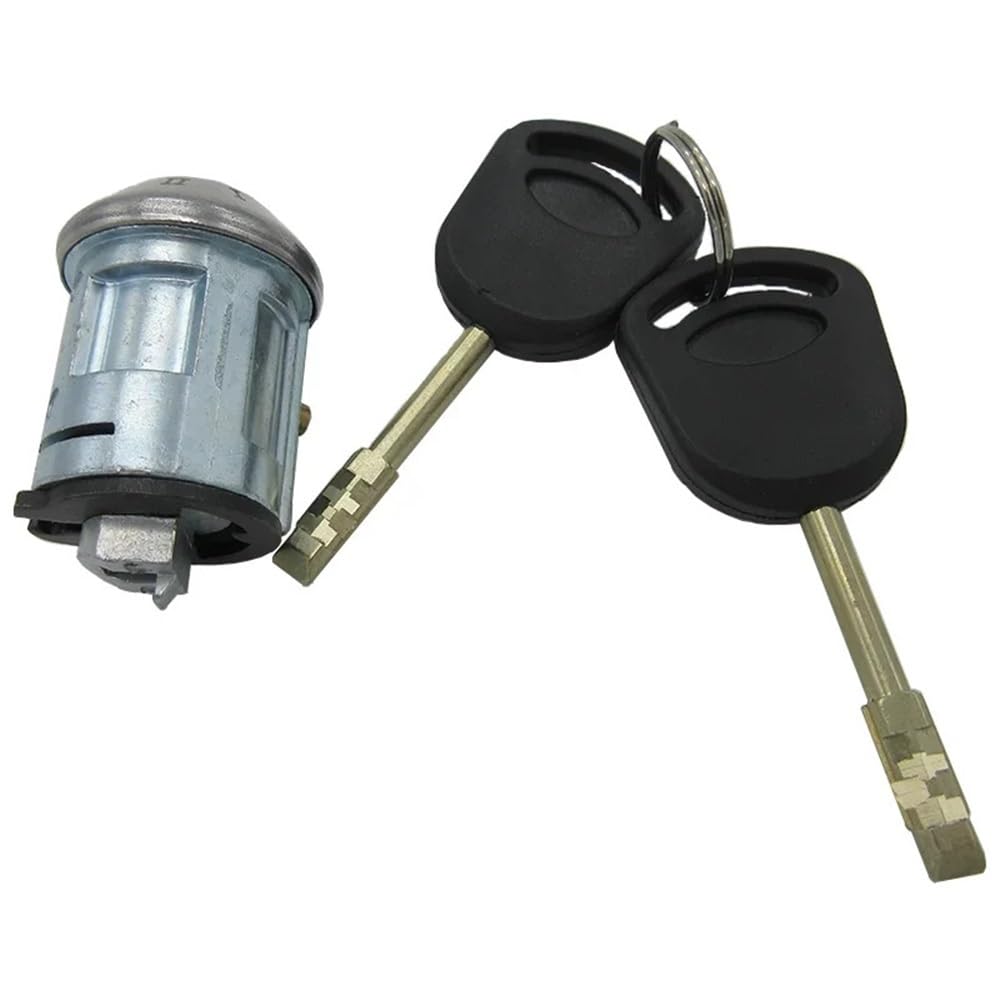 Ignition Barrel 98VB3695AB Compatible with Escort 1.4 1.6 1.8 1990-2000 for Fiesta 1.0 1983-2020 Steering Column Ignition Lock Repair Kit 2 Key