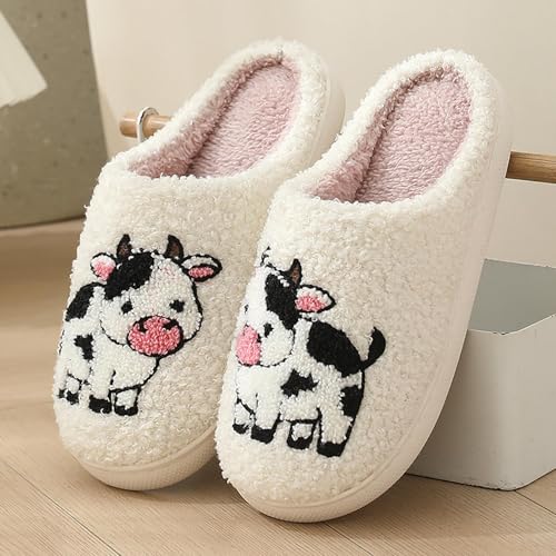 Animal Slippers for Women Comfortable Warm Open Toe Non Slip Cozy Home Slippers Couples Winter Cute Flat Shoes3