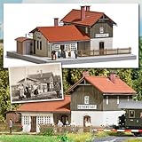 Busch - BAHNHOF ROTHENSTADT MIT WELLBLECHSCHUPPEN H0( 4001738019513) comes from busch. Category - Spoorweg Landschap, Number of pieces:, Difficulty Level: , Minimum age years, Type product: Landscaping, Subtype:, Scale :H0-1:87 , Assembly time (hours) , , Color - , Dimensions -168x147x100