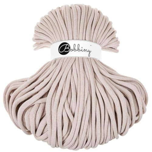 Bobbiny Jumbo 9mm Braided Macrame Cord (Nude) 108yds/330ft