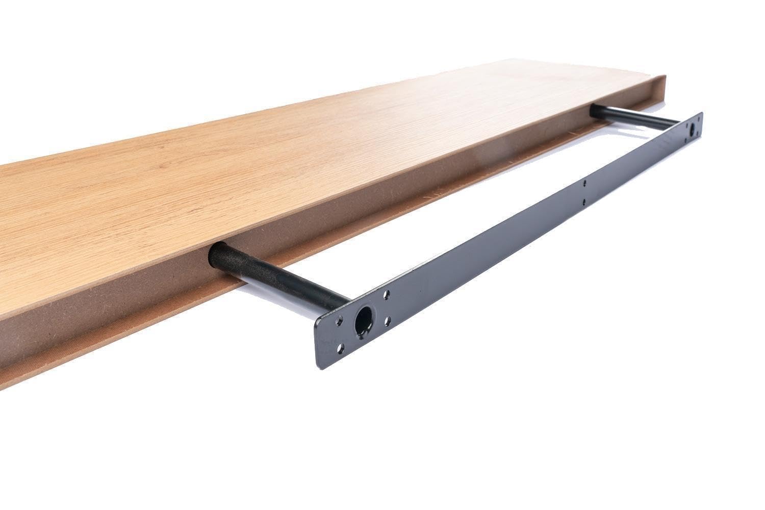 Wandboard - 100 x 23,5 cm - Wildeichedekor - MDF - PVC - 2er Set