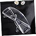 ULTECHNOVO 6pairs Impact Resistant Lab Safety Glasses with Transparent Frame Comfortable Protective Eyewear for Clear and Side Shield Coverage for Experiments and Industrial Use
