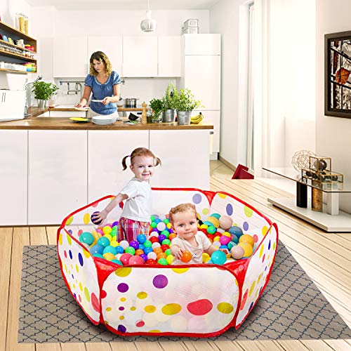 MOOKLIN ROAM Baby Bällebad, Φ120CM Faltbar Bällepool Pop Up Zelt Kinderspielzelt mit Aufbewahrungsbeutel für Bällebäder Babybälle, 3+ Monate Baby Kinder (Bälle Nicht Inbegriffen)