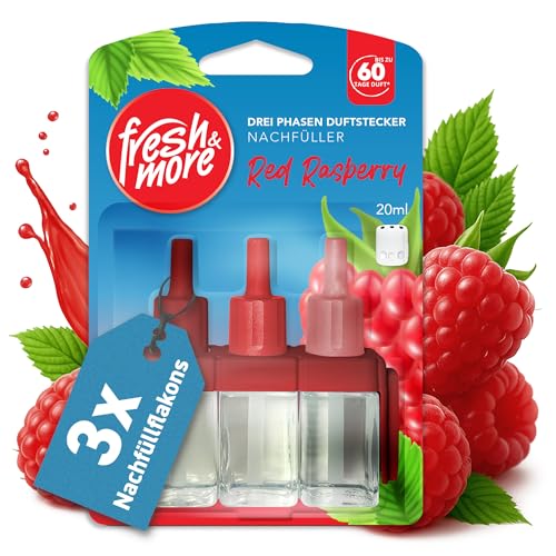 Fresh & More Nachfüller für 3Volution Duftstecker, Red Raspberry, 3x 20ml