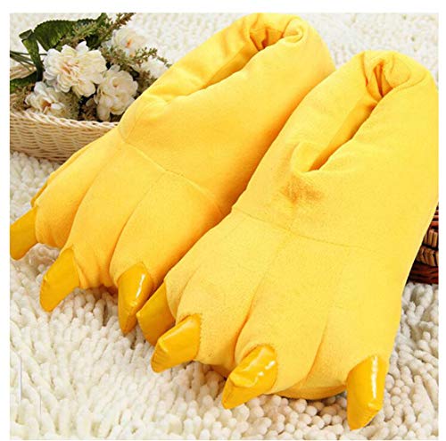 Adult Dinosaur Paw Plush Slippers - Warm Home Claw Slippers3