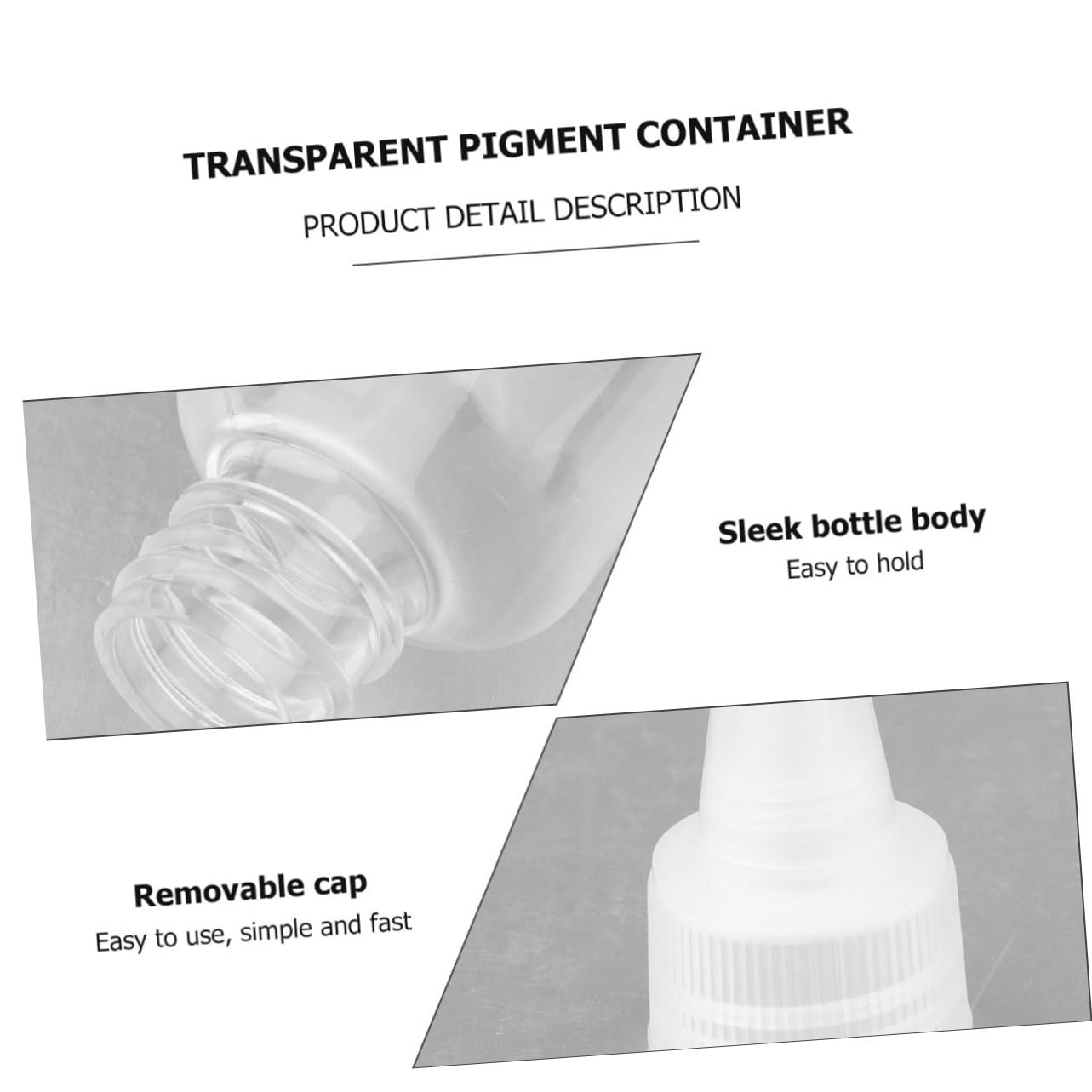 Didiseaon 30pcs Pigment Dispenser Bottles 60ml Plastic Empty Containers Sample Bottles Pointed Tip