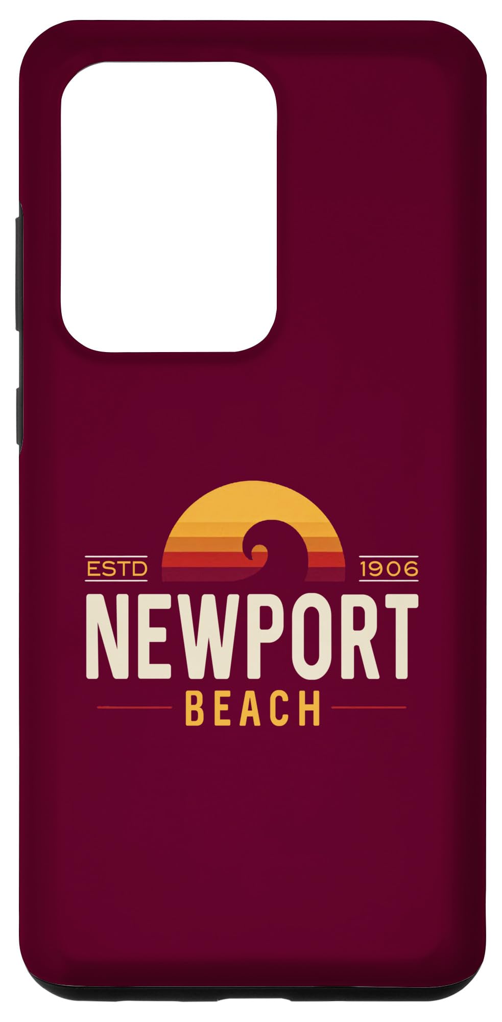 Galaxy S20 Ultra Newport Beach California | Newport Beach Retro Wave Logo Case