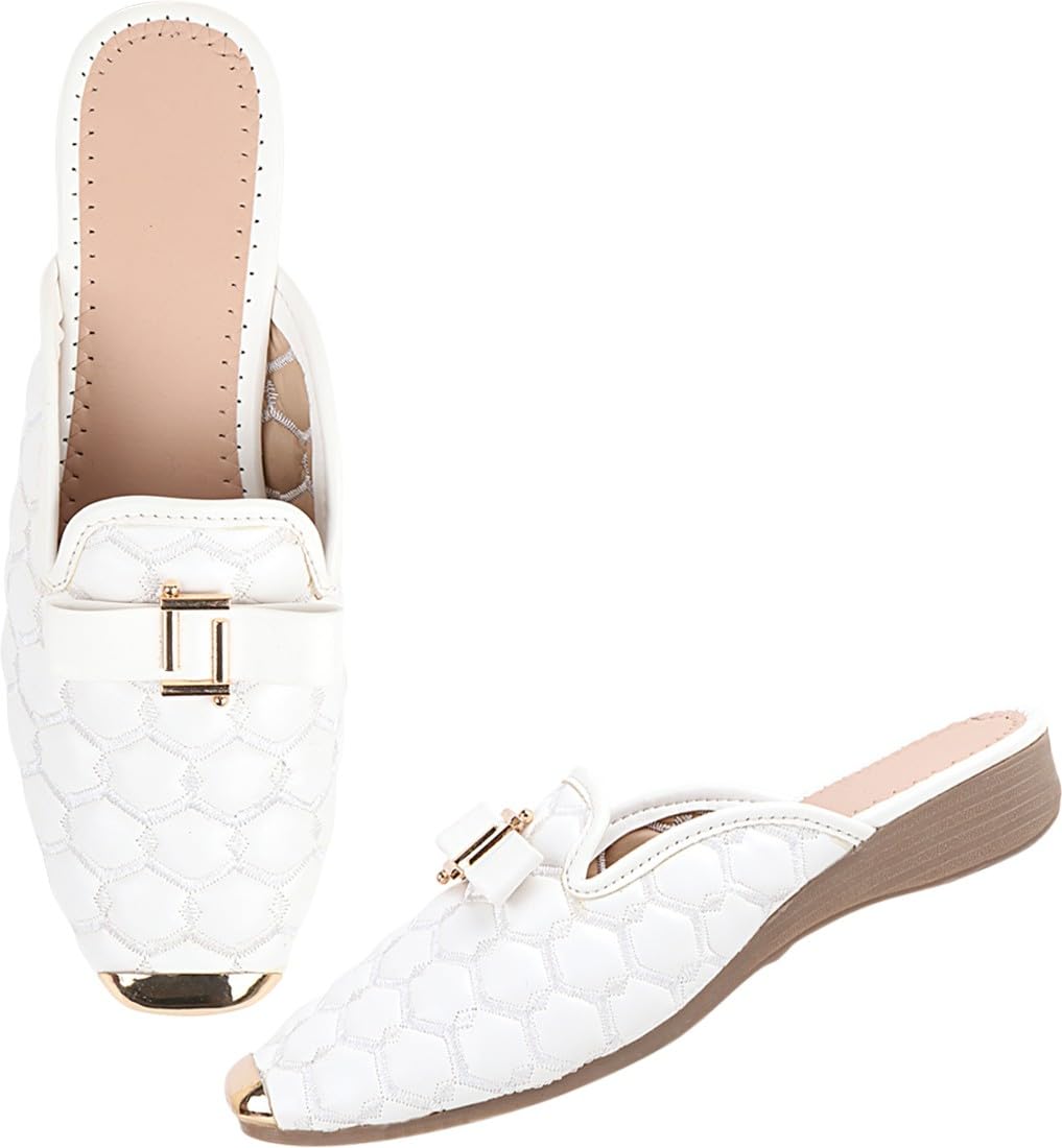 Style Fancy Trending and Comfort Flat Bellies Sandal Mules for Womens and Girls-image-8